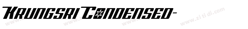 Krungsri Condensed字体转换